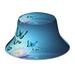Gaeub Butterflies And Waterlily In Water Printed Double Sided Reflective Bucket Hat Foldable Sun Hat for Camping Hiking Fishing