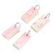 4 Pcs Note Pads Memotenz Blank Flashcards Flip Flash Card Memo Note Pad Paper Memo Pad Portable Pink