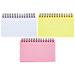 3pcs Coil Horizontal Line Book Blank Spiral Notebook Small Spiral Notepad Pocket Size Notebook Spiral Agenda Notebook Student Stationery Supplies Portable Steno Note Books Note Pad