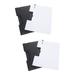 4 Pcs Folder Clip Office Supplies Loose Leaf Ring File Loose-leaf Horizontal Convenient Document Stand Student