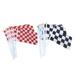 Checkered Flags 20pcs Checkered Racing Flags with Stick Mini Hand Held Race Car Flags Race Car Party Decorations Supplies Festival Events Celebration (Black & White Red & White)