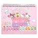 2024 Sanrio Hello Kitty Calendars Standing Desktop Mini Office Monthly Table Calendars Stand Portable Up Calendar Office Decor