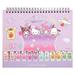 2024 Sanrio Hello Kitty Calendars Standing Desktop Mini Office Monthly Table Calendars Stand Portable Up Calendar Office Decor