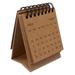 2021 Desk Calendar Mini 2021 Desktop Calendar Foldable Coil Calendar Home Office School Desk Decoration Memo Gifts (Kraft Paper Color)