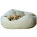 Carolina Pet 015270 Sherpa Puff Ball Pet Bed - Natural Large