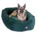 Majestic Pet Villa Velvet Bagel Pet Bed for Dogs Calming Dog Bed Washable Extra Large Marine