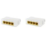 2X 4 Port Gigabit POE Extender 1000M 1 to 3 Network Switch Repeater IEEE802.3Af/At Plug & Play for PoE Switch Camera AP