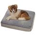 Orthopedic Pet Bed - Shredded Foam - Machine Washable Cover - Puppy Bed Crate Bed - Non-Slip Bottom Thick and Plush Dog Bed Super Soft Pet-Friendly Cover (Small)