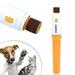 Dog Nail Grinder Super Quiet (45 db) Pet Nail Grinder with LED Lights 12000RPM & Professional 3 Grinding Ports Rechargeable Dog Nail Trimmer for Large Dogs Medium Dogs Small Dogs with Dust Cover