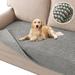 Plush Chenille Dog Bed Cover Thick Soft Sofa Cover for 3 Cushion Couch Anti Slip Couch Cover Water Resistant Furniture Protector for Dog Pet Cat (35 x 82 Dove)