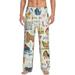 Fotbe Dogs Funny Pets Men s Pajama Pants Sleepwear Pants Pj Bottoms Drawstring And Pockets-Medium