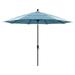 California Umbrella 11 Rd. Alum/Fiberglass Rib Patio Umb Crank Lift/Collar Tilt Dbl Wind Vent Black Finish Sunbrella Fabric Dolce Oasis