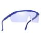 PC Safety Glasses UV-protection Motorcycle Goggles Dust Wind Proof High Strength Impact Resistance for Riding Cycling (Blue Frame and White Lens) WUNN