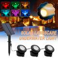 Kehuo Solar Yard Lights RGB Pond Lights Outdoor IP68 Color Changing Spotlights Submersible FountainLight Colored Adjust OutsideLandscape Lights for Garden Outdoor items Sports Items