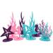 Seahorse Felt Ornament Mermaid Birthday Honeycomb Centerpieces Decorations 12 Pcs Table Desktop Home DÃ©cor Ocean Theme Party Favor Baby