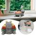 myvepuop Flower Pots Cute Turtle Flowerpot Animal Resin Succulent Planter Desk Mini Ornament Red One Size