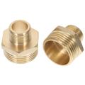 Hose 2 Pcs Kitchens 1 to 1/2 Reducer Brass Garden Connectors Quick Water