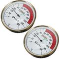 2 Pcs Accurate Temperature Gauge Indoor Digital Thermometer Major Abs Plastic Aluminum