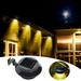 Summer Savings! Outoloxit Fence Solar Lamp Wall Landscaping Lighting Wireless Solar Garden Stake Lights for Fence Yard Gardens Decor Black D