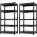 SPBOOMlife Garage Shelving 72 Shelves Heavy Duty Adjustable 5-Tier Metal Shelves for Basement Shelving Utility Rack 72 H*31.5 W*16.5 D