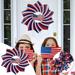 Home Decor In Clearance Independence Day 3D D Ynamic Rotating Wind Chime Color 12 Inch Wind Wheel