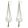 olkpmnmk Hanging Planters for Indoor Plants Hanging Baskets for Plants 2PCS Plant Hanger Flower Pot Cotton Rope Wall Plant Holder Indoor Home Decor Hanging Pots for Plants Indoor Macrame Plant Hanger