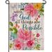 With God All Things are Possible Garden Flag With God All Things are Possible Summer Sunflower Garden Flag Home Outdoor Yard Double Sided Garden Flag -A