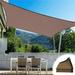 BCZHQQ Shade Cloth-Sun Shade 95% Outdoor Shade Fabric with Grommets for Pergola Cover Patio Gazebo Deck Garden Porch Wheat