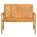 Irfora parcel Bench SeatBenches Outdoors 42.9 Patio Bench 42.9 Wood With Chevron PatternWith Chevron Bench 42.9in Wood Barash -With Porch Park Lawn Vidaxl Wood Patio