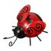 Iron Beetle Wall Hanging Art Decor Toy Plant Hanger Garden Ladybug Plaque Villa Decoration Toddler