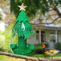 GURAN Humming Bird Feeder Metal Hanging Christmas Tree Bird Feeders Bird Feeder Iron Chimes Hummingbird Feeder Clean Feeders NEW Hummingbird Feeder Outdoor Hanging for Yard Window Indoor Outdoor