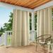 Exclusive Home Curtains Indoor/Outdoor Solid Cabana Grommet Top Curtain Panel Pair 54x96 Natural