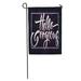 LADDKE Beautiful Modern Inspirational Hello Gorgeous Brush Lettering Unique Culture Garden Flag Decorative Flag House Banner 12x18 inch