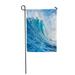 KDAGR Blue Crash Large Powerful Ocean Wave Surf Sea Water Barrel Garden Flag Decorative Flag House Banner 12x18 inch