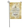 LADDKE Christmas Light Merry Holidays Wish and Vintage Happy New Year Garden Flag Decorative Flag House Banner 28x40 inch