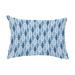 Simply Daisy 14 x 20 Wavy Blue Decorative Abstract Outdoor Throw Pillow