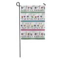 LADDKE Colorful Llama Lama Pattern Peru Alpaca Cute Nature Funny Garden Flag Decorative Flag House Banner 12x18 inch