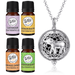 Wild Essentials Elephant Necklace Essential Oil Diffuser Kit With Lavender Lemongrass Peppermint Orange Oils 12 Refill Pads Calming Aromatherapy Gift Set Customizable Color Changing Perfume