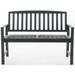 Noble House Loja Outdoor Dark Grey Acacia Wood Bench