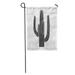 LADDKE Green Flower Mexican Cactus in Black Mexico Country Symbol Stock Garden Flag Decorative Flag House Banner 12x18 inch