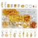 238 Pcs Hair Pearl Rings Dreadlocks Wig Accessories African Ornaments Cuffs Braided Wigs Braiding Beads to Weave Metal