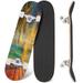 Prxcm Skateboard Complete for Beginners Adults Teens 31 x 8 coconut palm trees Juice drinks tropical beach outdoor activities Maple Double Kick Concave Skateboards
