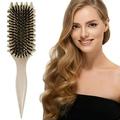 NAUXIU Bounce Curl Brush 2024 Newest Bounce Curl Defining Brush Boar Bristle Hair Brush Styling Brush for Detangling Bounce Curl Define Styling Brush Shaping & Defining Curls for Women
