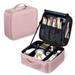 Makeup Bag Travel Makeup Case 10 Cosmetic Makeup Organizer Storage Brush Holder with Adjustable Dividers Portable Artist Storage Bag for Cosmetics Makeup Brushes Toiletry Jewelry