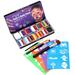 12 Color Face Paint Kit for Kid with Rainbow Paint Brush Template DIY Craft