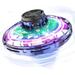 Flying Spinner Mini Drone Hand Operated Drones for Kids Adults Mini Flying Orb Ball with Lights Hover Boomerang Fidget Spinner Christmas Birthday Gifts for Boys Girls 8 9 10 11 Indoor Outdoor (Blue)