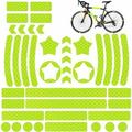 42 Pieces Reflective Sticker Bicycle Helmet Tape Reflective Stickers for Bicycles Helmets