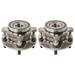 AutoShack Front Wheel Bearing Hub Assembly with ABS Driver and Passenger Side Set of 2 Replacement for 2007-2017 2018 Toyota Tundra 2008-2018 Sequoia 4.0L 4.6L 4.7L 5.7L V6 V8 4WD 5 Lugs HB615204PR