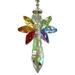 DTOWER Crystal Decoration for Car Rainbow Angel Crystal Suncatcher Colorful Beaded Pendant Hanging Ornaments for Car Home