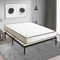 Iztoss - Lit 140x200 cm avec Sommier et Matelas - Matelas 140x200x16cm Mémoire de Forme - Sommier